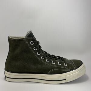 Converse Chuck Taylor 70 HI 'Utility Green' Suede Sneaker Mens Size 8, Womens 10